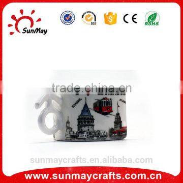 OEM high quality custom I love Istanbul souvenir ceramic cup for sale