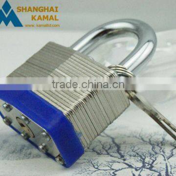 50mm/60mm Keyed Different or Keyed Alike Solid Aluminium Laminated Padlock With Hardened Chrome-plated Steel Shackle photo-2