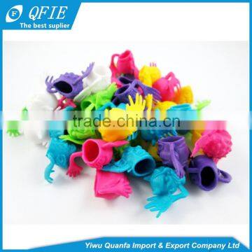 High Quality Halloween Gifts Colorful Mini Soft Monster TPR Finger Puppet Toy for Capsule Vending Machine photo-5