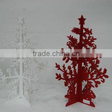 Christmas wooden tree decoration JA02-11271W-R