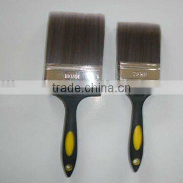 Plastic handle synthetic fiber painting brush