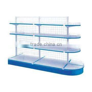 semi-round double-side supermarket wire shelf