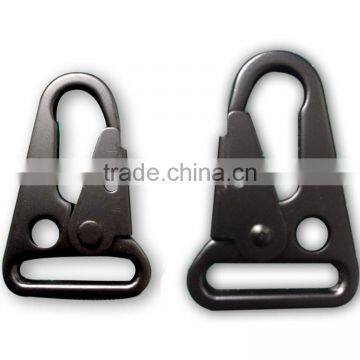 Steel Hook, 1-1/4" HK Snap Hooks, Gun Sling hook, Snap Hook in Dull Black