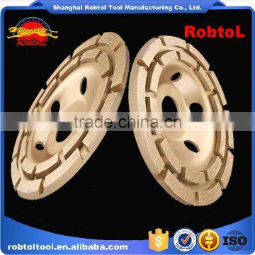 115mm Double Row Diamond Grinding Wheel 4.5" Abrasive Polishing Disc for Concrete Granite Marble Double Cup Wheel photo-6