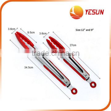 Food garde Silicone Stainless steel Food Tong