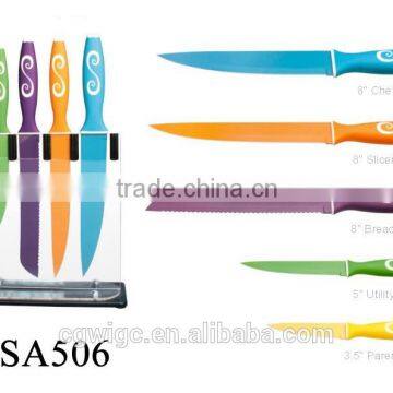 5 PCS Non-Stick Coating Knife Set photo-3