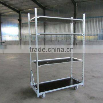 Flower Trolley.Danish Trolley.Display Trolley. Garden Tool Cart, Steel Rolling Trolley Tool Cart.Greenhouse Cart