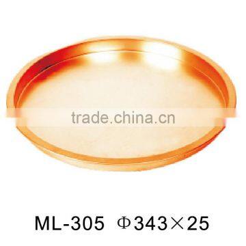 Wholesale round metal tray,metal material tin tray