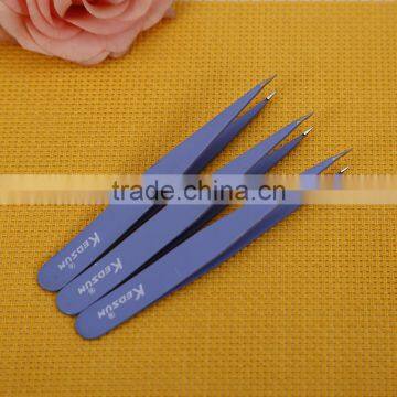 Colorful Paint Spraying Stainless Steel Medical Eyebrow Tweezer in Beauty Salon photo-2