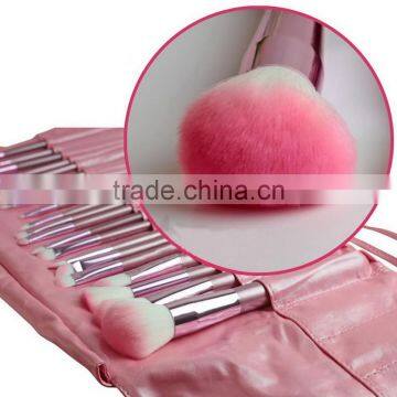 22pcs Professional Soft Cosmetic makeup brush Set Blush Brush/Eyeshadow Brush Pink+Pouch Bag