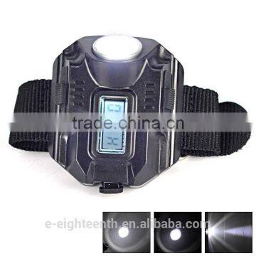 2016 Hot Waterproof Tactical R5 Rechargeable LED Flashlight Torch Wrist Light Lamp 3-Mode photo-2