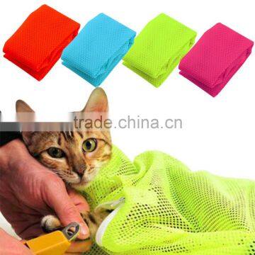 2016 NEW Nylon Mesh Pet Cat Grooming Restraint Bag for Bath Nails Cutting Cleaning