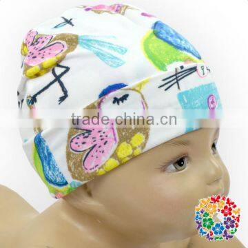 New White Animal Prints Baby Hat by Soft Touch Unisex Baby 0-6 years Baby Hat