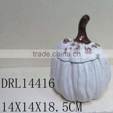 Ceramic Pumpkin With Cover Can Open Festival Holloween Decorations photo-3