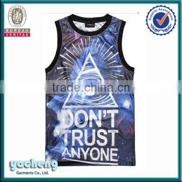 gym singlets sublimation printing tank tops in bulk
