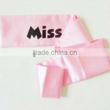 Printed Pageant Sash