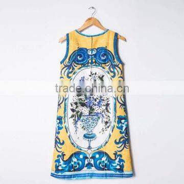 Custom Vivid Color Cotton Fabric for Ladies Printed Fabric photo-2