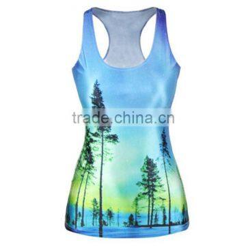 Running singlet sleeveless shirt sublimation shirt