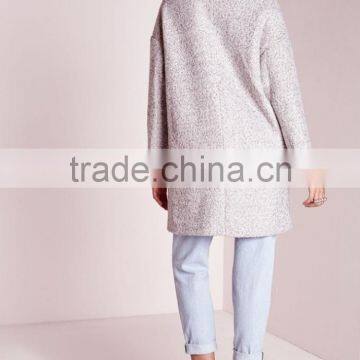 2016 New Style Girls Grey Wool Cocoon Coats Elegant Design photo-5