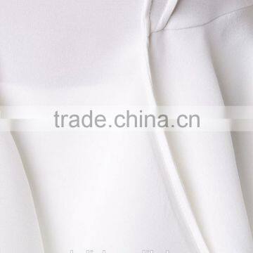 Best Selling Girls White Double Layered Ruffle Blouse Cheap Price photo-5