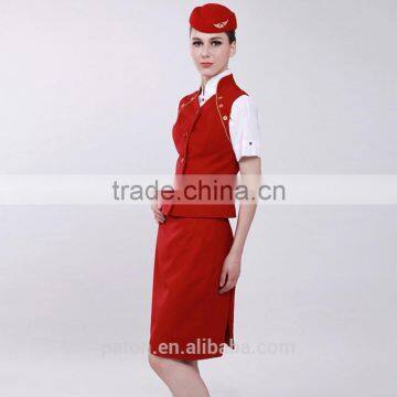 Custom Women Pilot Skirt Airline Stewardess Uniform photo-6