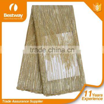 Soulmate French Lace Fabric High Quality African Tulle Lace Fabric With Sequin Cheap Nigerian Fabrics For Women FL0224-4 photo-6