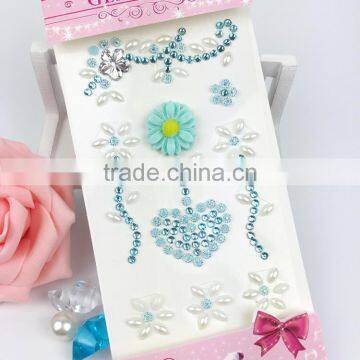 Special Gems Heart Rhinestone Pearl Sticker Self Adhesive Crystal Stickers For DIY photo-4