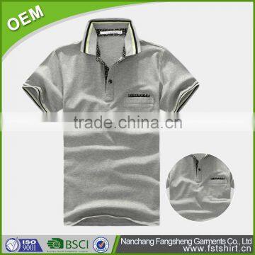 short sleeve plain cheap polo t shirts with pocket