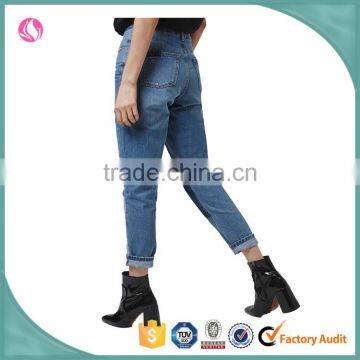 Latest New Model Patch Work Jeans Denim Jeans Pants for Girl photo-3