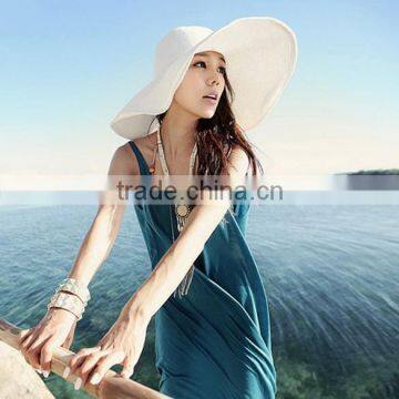 Wide Large Brim Summer Beach Sun Straw Beach Hat 3171 photo-5