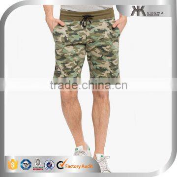  China Camouflage Fabric Online Shop Mens OEM Print Sweat Shorts