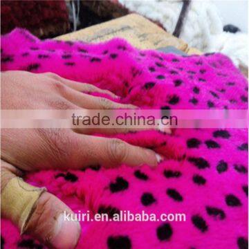 China Wholesale Double Color Dyed Real Rex Rabbit Fur Skin Pelts Rabbit Fur Soft Fur for Garment DIY photo-4