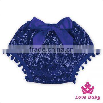 Dark Purple Kids Pom Pom Shorts Fancy Bloomers In Stock For Kid Big Bow Pink Sequin Shorts