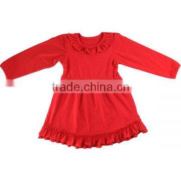 Wholesale Children's Boutique Clothes Girls Fashion Dress Ruffle Toddler Dress Spring Dress