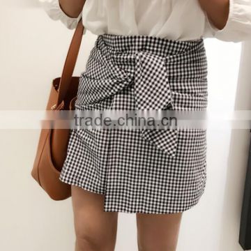 Runwaylover 5339sexy europea sexy ladies sexy irregular plaid skirt