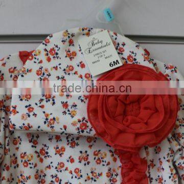 Cotton Lace Baby Romper Set With Cap