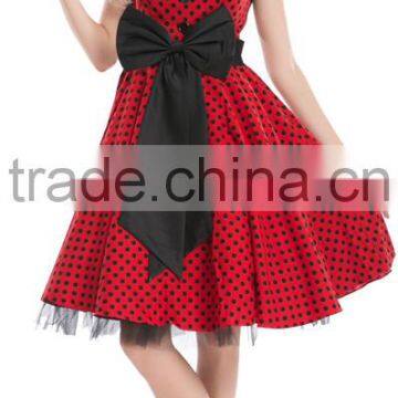 Apparel Walson Sey Halter Cotton Cheap Women 50s Vintage Dress 6075-3 photo-2