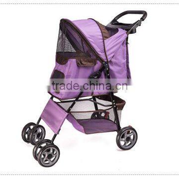 4 Wheels Pet Stroller Cat Dog Cage Stroller photo-3