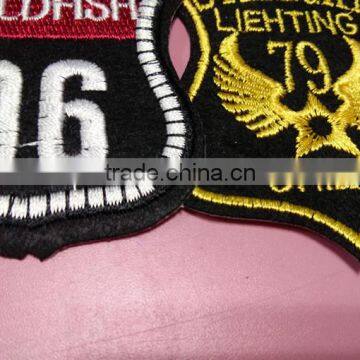 Custom Hot Sell High Quality Embroidery Patch Cheap Sheild Badges for Garments photo-3