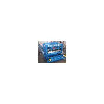 Glazed Sheet Metal Wall Panel Roll Forming Machine / Roof Tile Making Machine