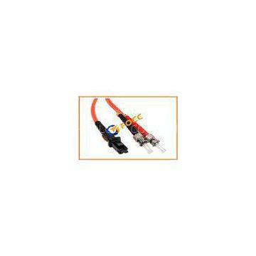 ST To MTRJ Duplex Fiber Optic Patch Cables 2.0mm , 62.5 / 125um OM1 With PVC Jacket