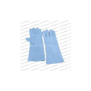 Safety Welding Full Cow Split Leather Gloves With Kevlar
