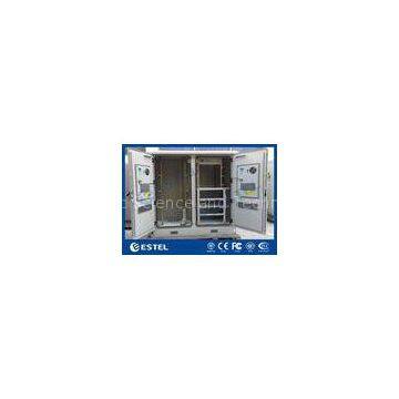 Weatherproof Network Base Station Cabinet , Large Outdoor Electrical Cabinet