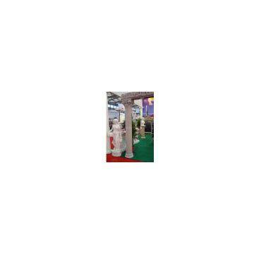 Grey Granite Column,white Granite Pillar, Gray Granite Column