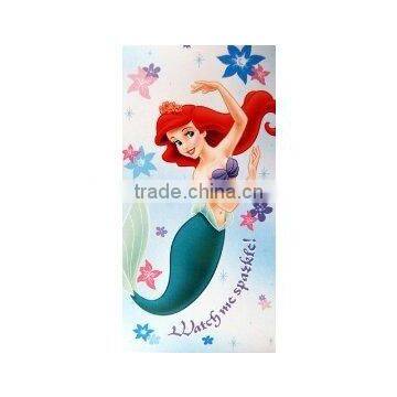 100% cotton velvet printed bath towel, beach towel,