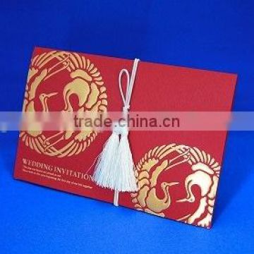 Japan Hot-selling Wedding Invites Card 'SOUEN KURENAI' Wholesale