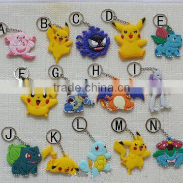 14 Different Items Digital Monster Cute Cartoon Pendant Anime PVC Keychain Home Decoration