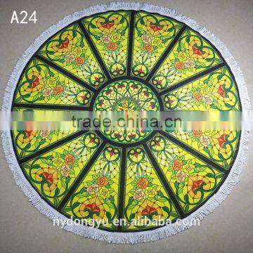 yellow flower round beach towel/jk 690g geo table cloths shawl yoga mat beach towels shawl