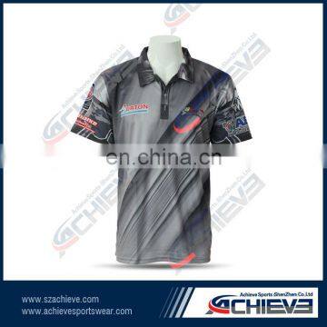 custom made full sublimation printing full sleeve polo shirts