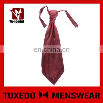 100% Polyester Burgundy Wholesale Price Ascot